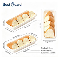 Emballage en blister PET personnalisé de 1 mm d'épaisseur pour boîte à tiramisu, emballage en plastique transparent jetable et recyclable pour pâtisserie