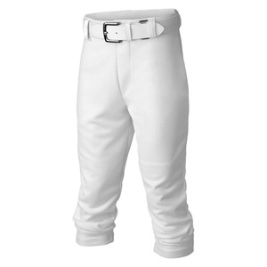 Pantalon de baseball blanc pour homme grande taille, coupe classique, fermeture à ceinture, couleur unie, matière polyester respirante, poches, à porter toute l'année - Product Image 2