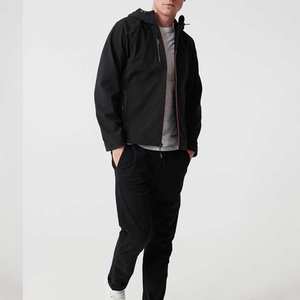 2026 fermeture éclair complète imprimé Logo hommes toile Softshell veste avec col montant couleurs personnalisées fabricant OEM sport coupe-vent - Product Image 4