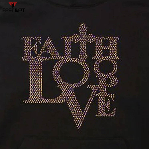 100% coton polaire sweats personnalisés hommes sweats à capuche brodé strass fermeture éclair haute qualité thermique sweats à capuche pour l'hiver - Product Image 4