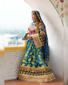 Robes longues pour femmes, style afghan kuchi vintage, faites à la main, best-seller, appliques en dentelle, glands, designs personnalisables, 100% - Product Image 5