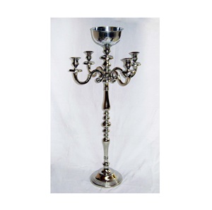 Top Selling Candelabra Nickel Plated Wedding Party Centerpiece Decors Handmade <b>Candlestick</b> Holder for Sale - Product Image 5