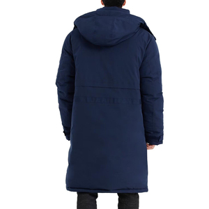 Chaqueta larga acolchada personalizada con diseño de logotipo personalizado informal de invierno 2024 para hombre con servicio OEM - Product Image 4