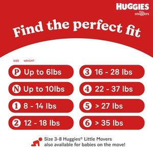 Pañales para bebé Huggies Little Snugglers, tamaño 6, 96 Ct, paquete económico Plus - Product Image 5
