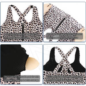 Venta al por mayor de marca privada de jóvenes de colores personalizados mujeres entrenamiento personalizado Fitness alto apoyo Sujetador deportivo sin costuras - Product Image 6