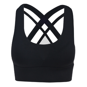 Soutien-gorge de sport de course à haute intensité pour femmes Séchage rapide Écologique Stretch dans les quatre sens Vente en gros Logo personnalisable Évacuation de la transpiration - Product Image 5