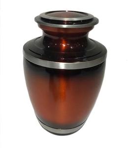 Urna de metal de estilo superventas para cremación, nuevos suministros funerarios inferiores, jarrón americano hecho a mano para almacenamiento de cenizas humanas - Product Image 5