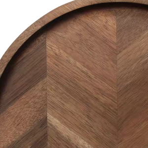 Plats en bois de grain d'extrémité de plaque de chargeur en bois de qualité supérieure de luxe par l'artisanat en croissant - Product Image 3