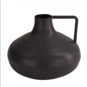 Jarrón Moderno de Metal Plateado con Forma de Anillo, Diseño Elegante para Centro de Mesa de Dormitorio y Adornos Contemporáneos para el Hogar de la India - Product Image 2