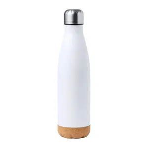 Borraccia Termica Personalizzata Nocov in Acciaio Inossidabile con Tappo in Sughero - Product Image 1