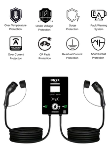 Chargeur EV intelligent 43 kW Type 2, station de recharge commerciale, système prépayé RFID, application mobile, OCPP 32A 380V - Product Image 3