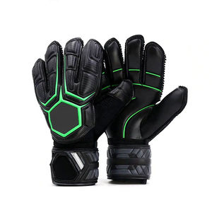 Guantes de Portero de Fútbol Profesional de Cuero, Transpirables, Ajustables, Diseño Antideslizante para Uso en Exteriores - Product Image 4