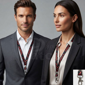 Custom Adjustable Lanyard Polyester Neck Strap ID <b>Holder</b> <b>Key</b> <b>Card</b> <b>Holder</b> for Office Events Schools Conferences Exhibitions - Product Image 6