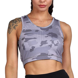 สปอร์ตบราพิมพ์ลายตามสั่ง ผ้าสแปนเด็กซ์/โพลีเอสเตอร์ ยืดหยุ่นสูง รองรับระดับกลาง ระบายอากาศได้ดี ลายเรียบ สำหรับวิ่ง รับผลิตแบบ OEM - Product Image 1