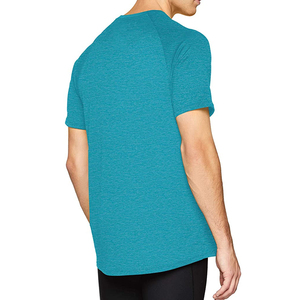 Logo personnalisé vierge extensible hydrophobe résistant aux taches respirant super fibre à manches courtes sport hommes imperméable t-shirt - Product Image 2