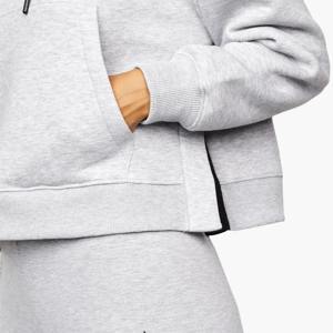 Haut de sport décontracté à capuche pour femme en tricot d'hiver de haute qualité avec badge, imprimé épaissi, séchage rapide, 100% coton, coupe régulière - Product Image 5