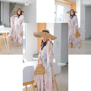 Elegante vestido largo Abaya para mujer Modest Rayon Kaftan Robe con diseño fluido Ideal para Eid Ramadan y uso diario - Product Image 6