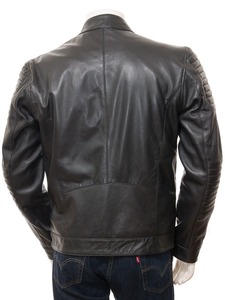 เสื้อแจ็กเก็ตหนังสำหรับผู้ชายขายส่งปี100% สีดำ-ส่งออกจากปากีสถานดีไซน์ใหม่และอินเทรนด์โดยการสวมใส่สูงสุด - Product Image 4
