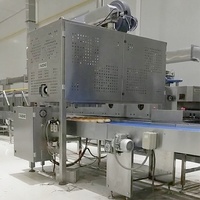 Pain à hot dog industriel automatique pour hamburger grillé utilisant une machine de démoulage