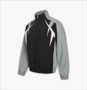 Survêtement coupe-vent personnalisé OEM pour hommes, short et veste coupe-vent 2 pièces, ensemble streetwear réfléchissant en nylon avec fermeture éclair - Product Image 2