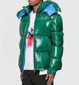 Veste matelassée d'hiver personnalisée Manteau nord pour hommes Vestes en duvet d'extérieur à col montant et visage - Product Image 6