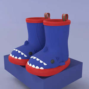 Botas de Lluvia Shadowed Fashion para Hombre/Mujer, Altura Media, Impermeables, con Parte Superior de Estilo Moderno, Cómodas y Suaves, con Malla EVA para Verano/Invierno - Product Image 4