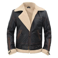Veste bomber en cuir de vache véritable de qualité supérieure pour homme, col montant, logo sur le devant, haute qualité