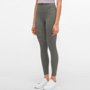 Leggings de yoga pour femmes, derniers modèles, solides, écologiques, respirants, longueur genou, taille élastique de haute qualité, fabriqués au Pakistan pour la vente en gros - Product Image 3