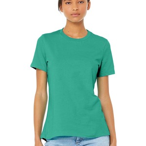 Camisetas de Algodón Grueso para Mujer, 100% Algodón Peinado, Camisetas de Algodón Hilado en Anillo - Product Image 1