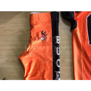 Uniforme de fútbol americano personalizado, conjunto de alta calidad en color único, gran oferta con pantalla de nombre de equipo, novedad - Product Image 5
