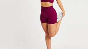 Shorts Deportivos de Cintura Alta para Mujer, Sin Costuras, para Yoga, Gimnasio, Ropa Deportiva, Compresión Elástica Suave, Pantalones Deportivos - Product Image 6