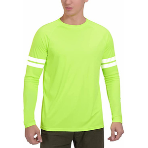 Vente en gros Chemises de travaux de construction vierges personnalisées à haute visibilité à manches longues T-shirt de sécurité haute visibilité pour hommes - Product Image 2