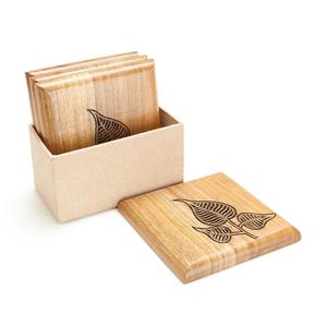 Ooden-posavasos decorativo de madera, diseño único, acabado pulido - Product Image 2