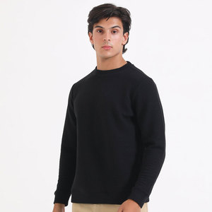 Offre Spéciale hommes hiver sweats personnalisés différentes couleurs nouveau pull basiques coton mélangé uni teint Style de mode - Product Image 1