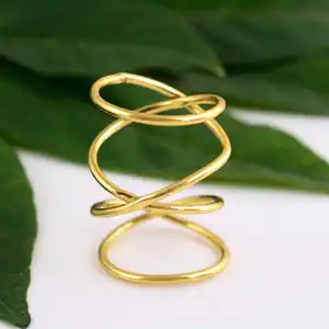 Best selling Arthritis Ring For lateral deviation Bending sideways finger splint Adjustable brass ring Ring For Wedding