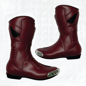 Botas de Motociclismo de Cuero Nuevas, Botas Cortas de Motociclismo para Carreras, Fabricación de Calzado - Product Image 3