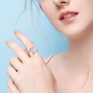 Bague planétaire rotative en laiton, design unique et de niche, luxe léger, bague ouverte pour l'index, pour femmes, fête/mariage, vente en gros - Product Image 2