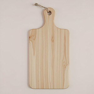 Planches à découper rondes en bambou avec poignée intégrée, parfaites pour la présentation en cuisine. Planche à fromage en résine design écologique - Product Image 3