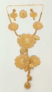 Colección Dubái, Juego de Joyas Nupciales para Mujer Chapadas en Oro de 24 Quilates, 2 Gramos, Chapado Pesado, Precioso Colgante, Mejor Valor, Moda - Product Image 5