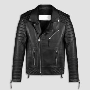 Chaqueta de Cuero para Motociclista, Estilo Casual, Ajustada, Elegante, Negra, Personalizada, de Alta Calidad OEM, Venta Caliente, para Hombre, 2026 - Product Image 1