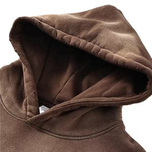 Éclaboussures de peinture personnalisées Lavage vintage à l'acide pantalon de survêtement et sweat à capuche empilés Ensemble 2 pièces Survêtement de survêtement pour hommes - Product Image 4