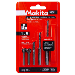 Punte da Trapano SDS Plus a 4 Spirali Makita Nemesis 5mm X 110mm Confezione Blister 1-5 - Product Image 2