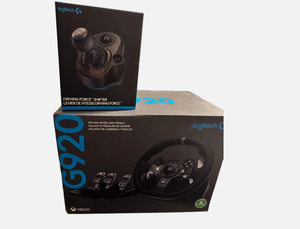 Volant de course Fast Away G920 avec levier de vitesses Driving Force, neuf - Product Image 1