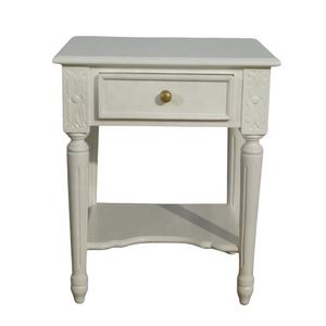 Wooden Nightstands French Style <b>Bedside</b> Table Antique Reproduction Lamp Table Classic European Home Furniture - Product Image 3