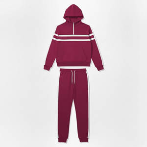 ชุดวอร์มมีฮู้ดพร้อมโลโก้สั่งทำ ผ้าเนื้อนุ่มใส่สบาย ทรงหลวมเหมาะสำหรับใส่ทุกวัน ทีมกีฬา และงานโปรโมชั่น - Product Image 1