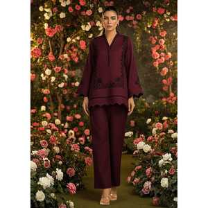 Conjuntos de traje para mujer FARASH EMB, conjunto elegante de 2 piezas - Product Image 2