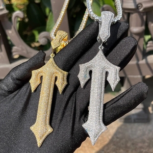 Pendentif Trap Star personnalisé serti de diamants, diamant de laboratoire incolore, collier hip hop, charme unisexe, pendentif hip hop - Product Image 3