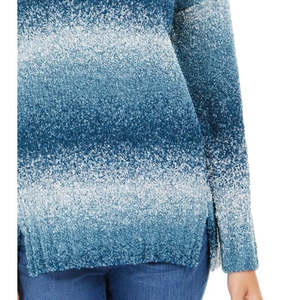 Cardigan Ombre Bouclé da Donna Style & Co Blu Stile Coreano Casual Tessuto Traspirante per Autunno/Inverno Taglia S - Product Image 3