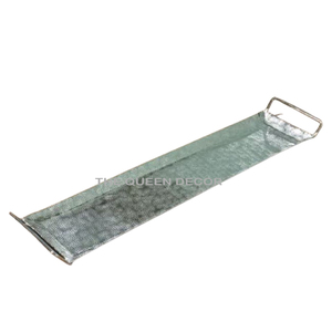 Plateau en métal aluminium en forme de feuille fait à la main plateau de service personnalisé pour une utilisation de table d'hôtel fabricant de plateau décoratif - Product Image 5