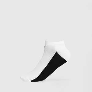 Chaussettes courtes de haute qualité Vital avec logo brodé personnalisable, imprimé jacquard antibactérien, sublimation antibactérienne (Blanc) - Product Image 1